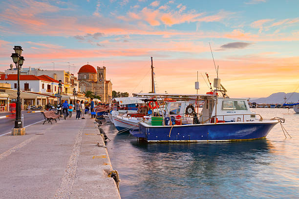 Aegina island. stock photo