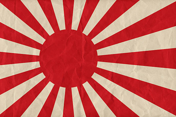 istock Naval Ensign of Japan flag pattern on paper texture 511023722