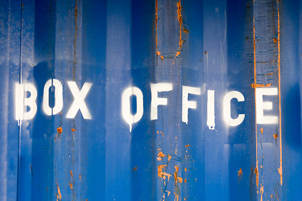 istock Grungy box office sign on corrugated iron wall 511023739