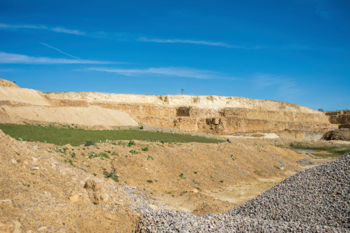 landscape shot of a quarry site