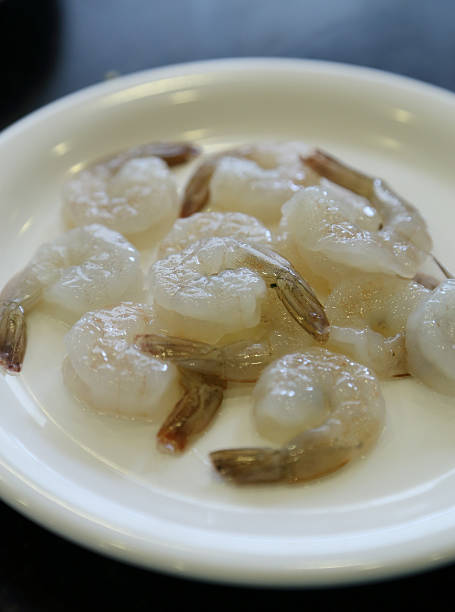 istock raw prawns in a plate 511024223