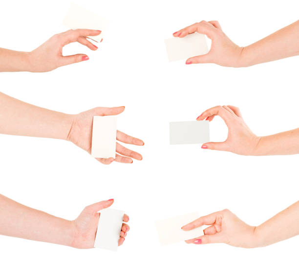 istock Hand hold blank business card 511024247