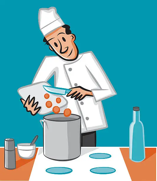 Vector illustration of Cooking