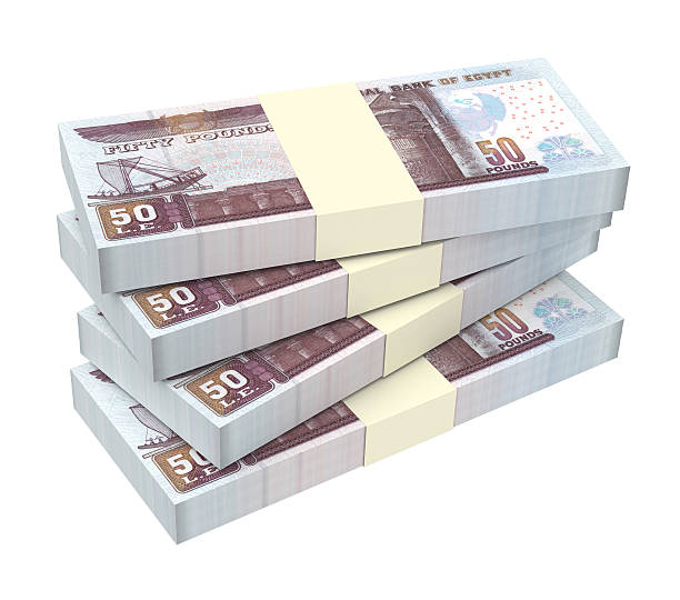 istock Egyptian pounds isolated on white background. 511025066