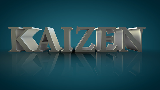 Kaizen 3d text sign