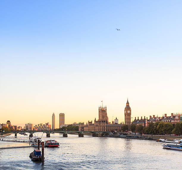 istock London skyline at sunset with Big Ben 511025589