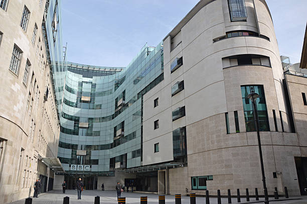 BBC Broadcasting House London, UK - May 4, 2014: BBC broadcasting house in London, UK. The building is the headquarters of the BBC. bbc photos stock pictures, royalty-free photos & images