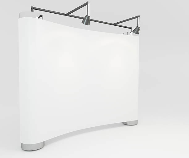 istock Blank trade show booth for design 511028485