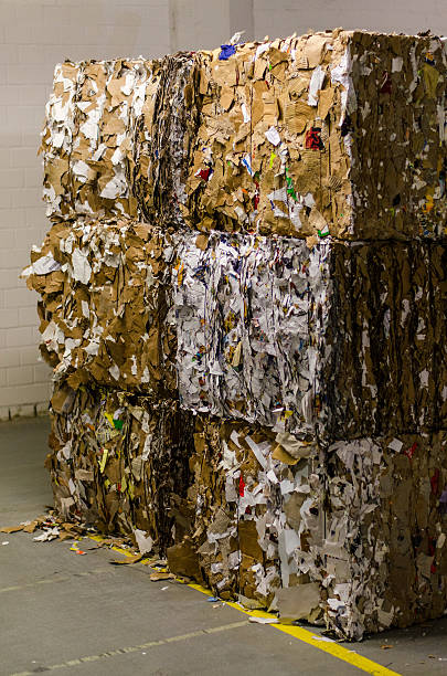 istock paper is in bales processed to recycle it 511028600