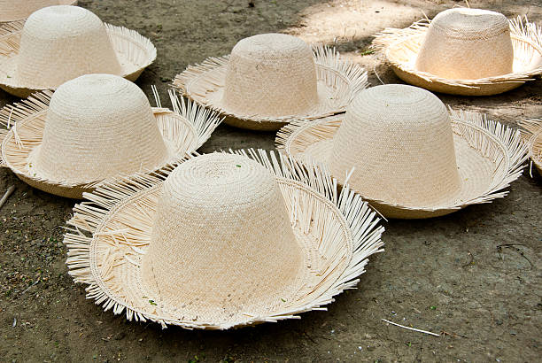 istock Unfinished Straw Hats 511028881