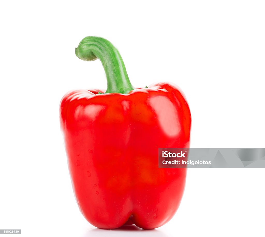 Sweet red pepper. Sweet red pepper. Isolated on a white background. Agriculture Stock Photo