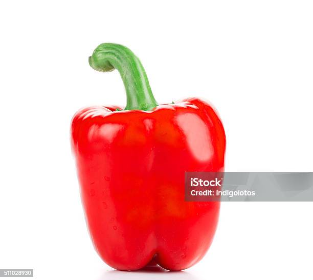 Sweet Red Pepper Stock Photo - Download Image Now - Agriculture, Cut Out, Dieting