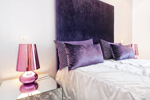 istock Downlights lamps in the bedroom beside the bed. 511029068