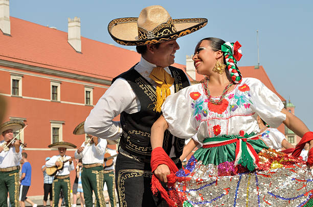 Mexican dancers stock photo