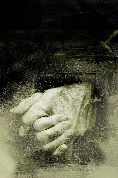 istock Old Photo, hands holding eachother closely 511029670