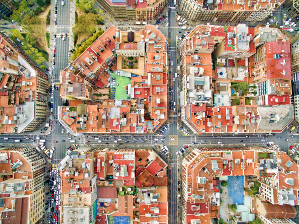 istock Barcelona aerial photo 511030554