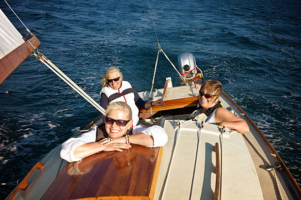istock Women Sailing Crew on Mahone Bay, Nova Scotia 511031123