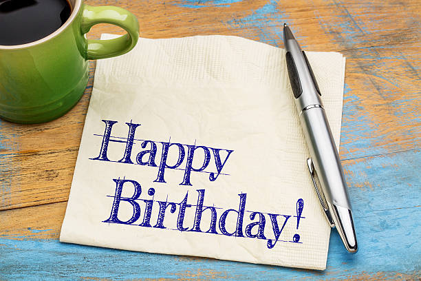 istock Happy Birthday greetings on napkin 511031370