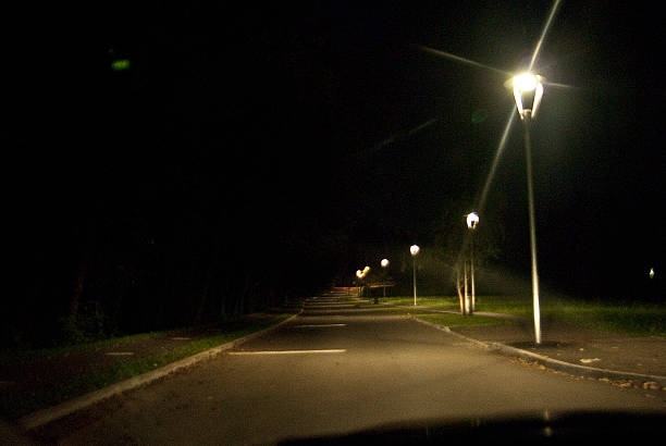 istock driving at night - scary places 511054642