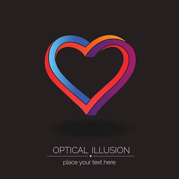 Optical illusion series. vector art illustration