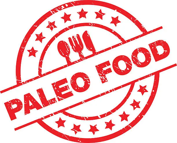 Vector illustration of PALEO FOOD LABEL