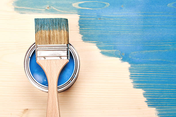 paint brush （ペイントブラシ）のは - paint home improvement paint can decorating ストックフォトと画像