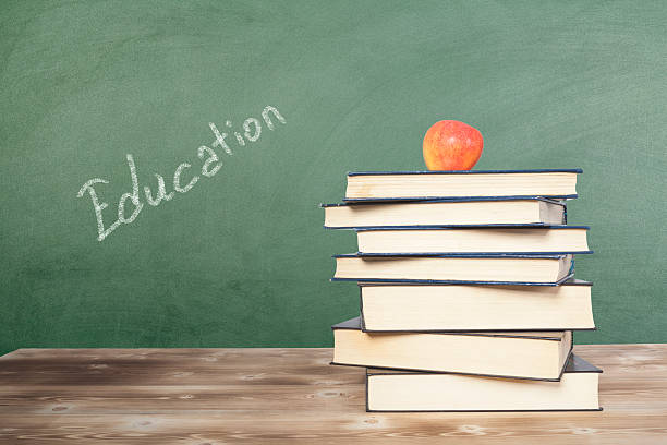 istock Education Writen with book on Chalkboard 511059760