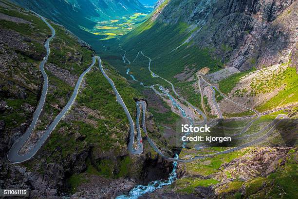 Trollstigen In Norway Stock Photo - Download Image Now - Adventure, Awe, Curve