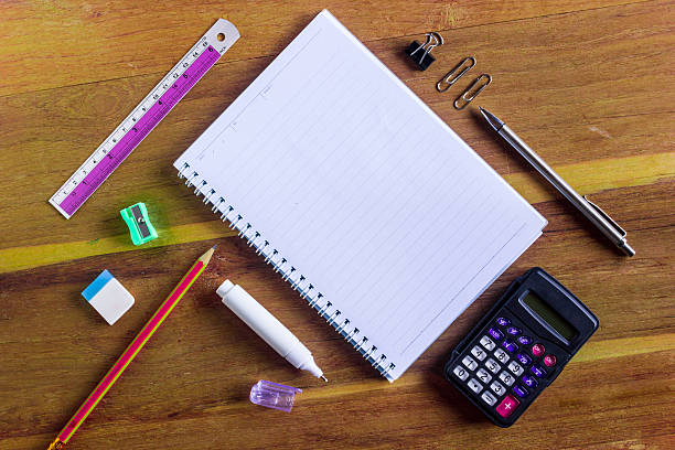 istock Office stationery on the table with copy space for texts 511061704