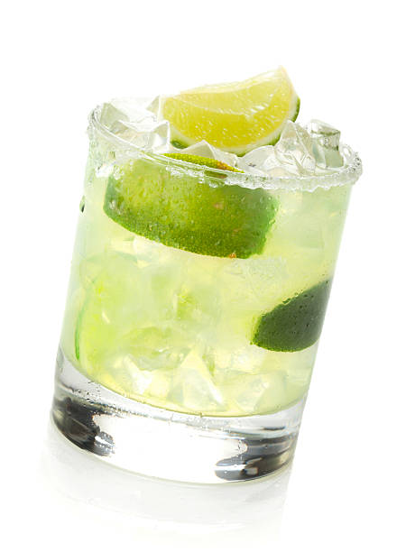 istock Classic margarita cocktail with salty rim 511061775