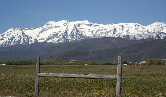 Mount Timpanogos, Utah. Historic folklore of an Indian squaw who laid on top of the mountain (and never woke up) because her warrior never returned from battle.