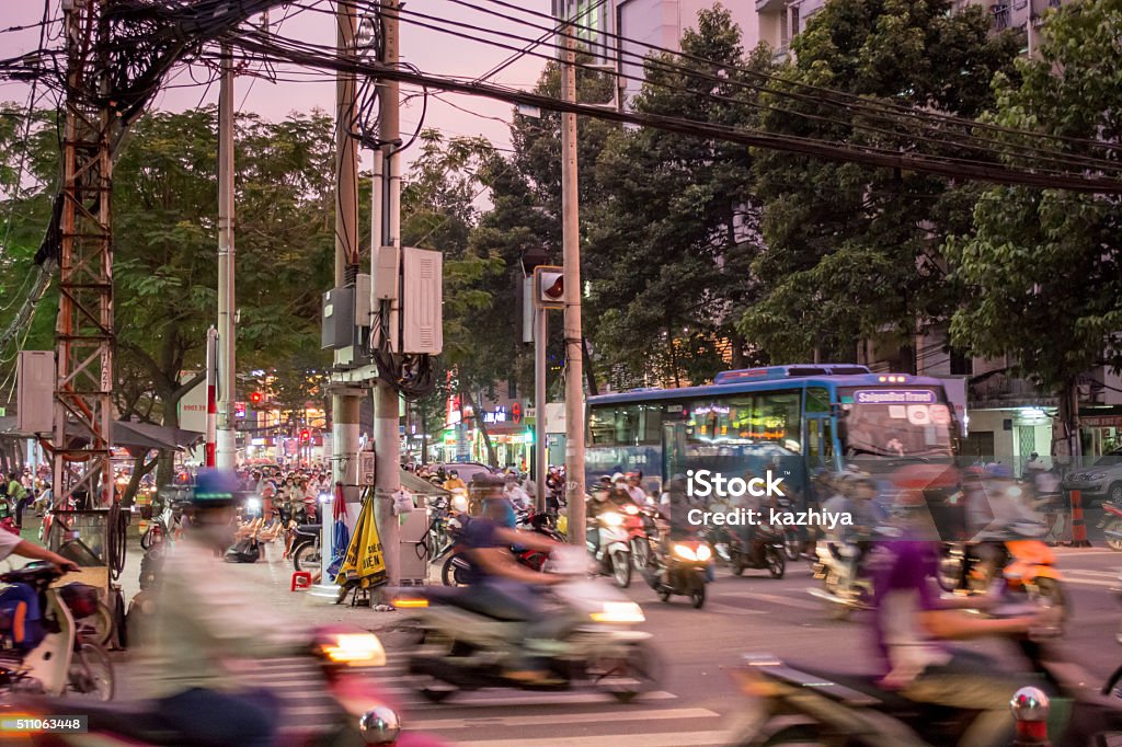 Ho-Chi-Minh-Stadt Straße - Lizenzfrei Vietnam Stock-Foto