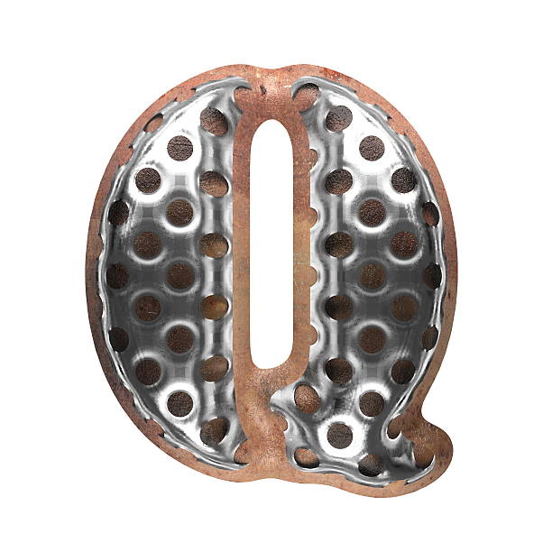 metal figure on white background