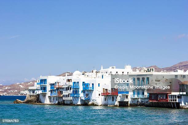 Little Venice In Die Stadt Mykonos Griechenland Stockfoto und mehr Bilder von Alefkandra-Viertel - Alefkandra-Viertel, Europa - Kontinent, Europäische Kultur