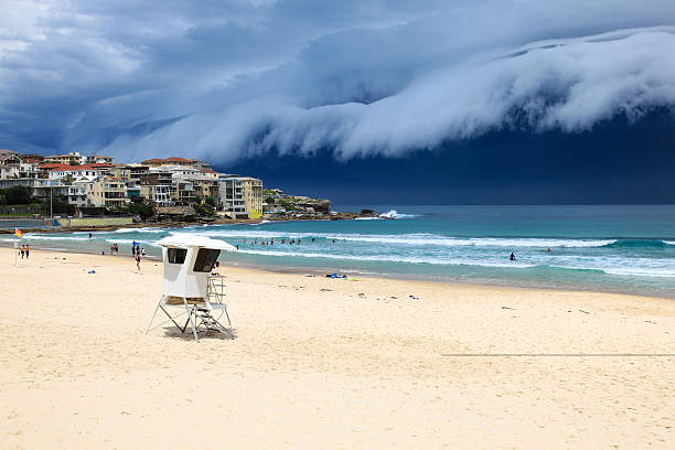 Bondi Beach - Sydney Australia. A massive storm sweeps through Sydney