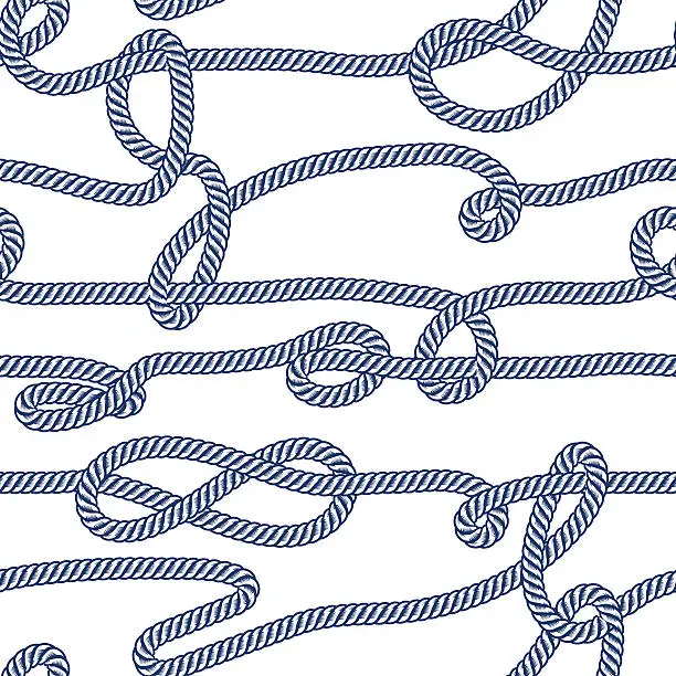 Vector illustration of Rope seamless pattern