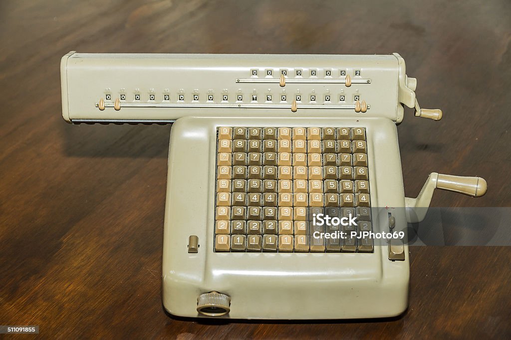 Vintage calculator Antique Stock Photo
