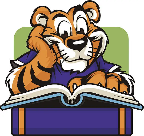 Vector illustration of Tiger Read