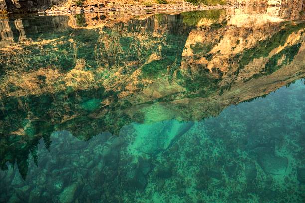 istock Reflection of landscape in water 511095801