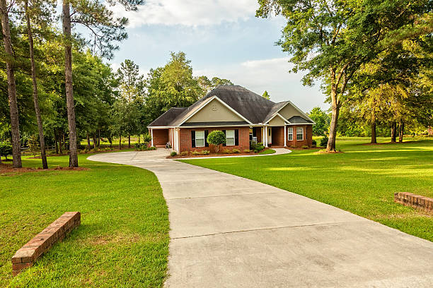 casa residencial - acreage fotografías e imágenes de stock