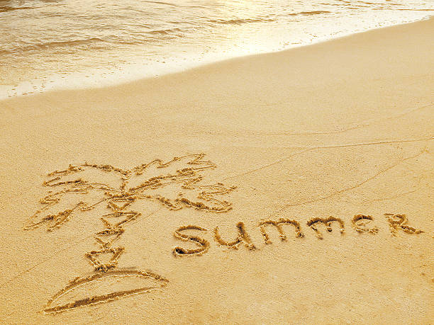 istock Inscription in the sand on a tropical island 511098324