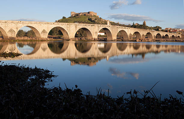 istock Medellin old bridge and castle, Spain 511100288