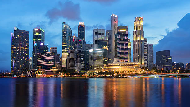 istock Singapore skyline at Marina bay. 511100522