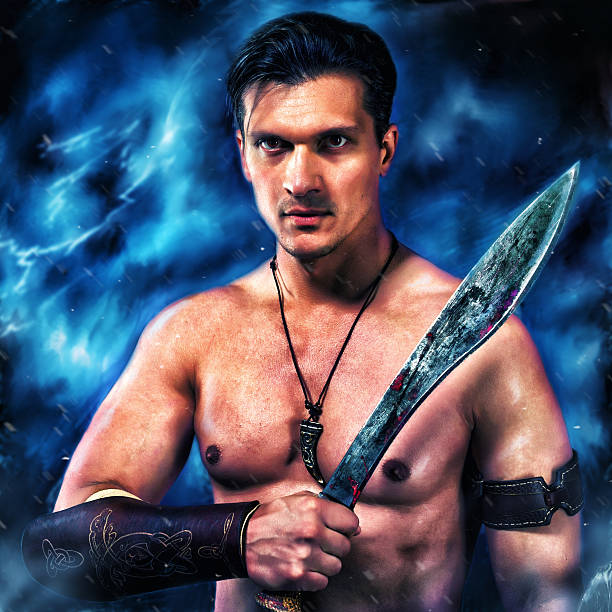 istock Ancient warrior. Portrait of a man 511103438