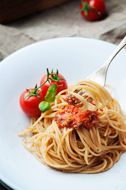 istock Italian pasta bolognese with meat and tomato 511103714