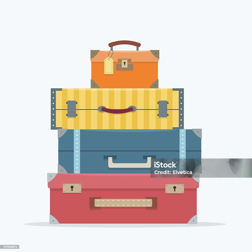 Baggage Graphics Baggage On Background Stock Illustration - Download Image Now - Luggage ...
