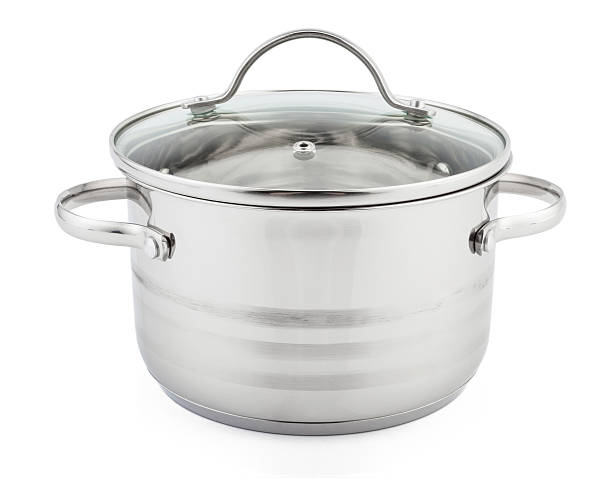 istock Stainless steel pot. Isolated on white background 511106586