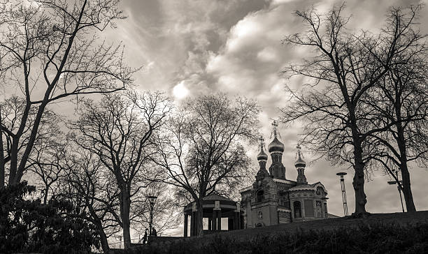 istock Russian chapel mathildenhoehe darmstadt germany in sepia color 511108334