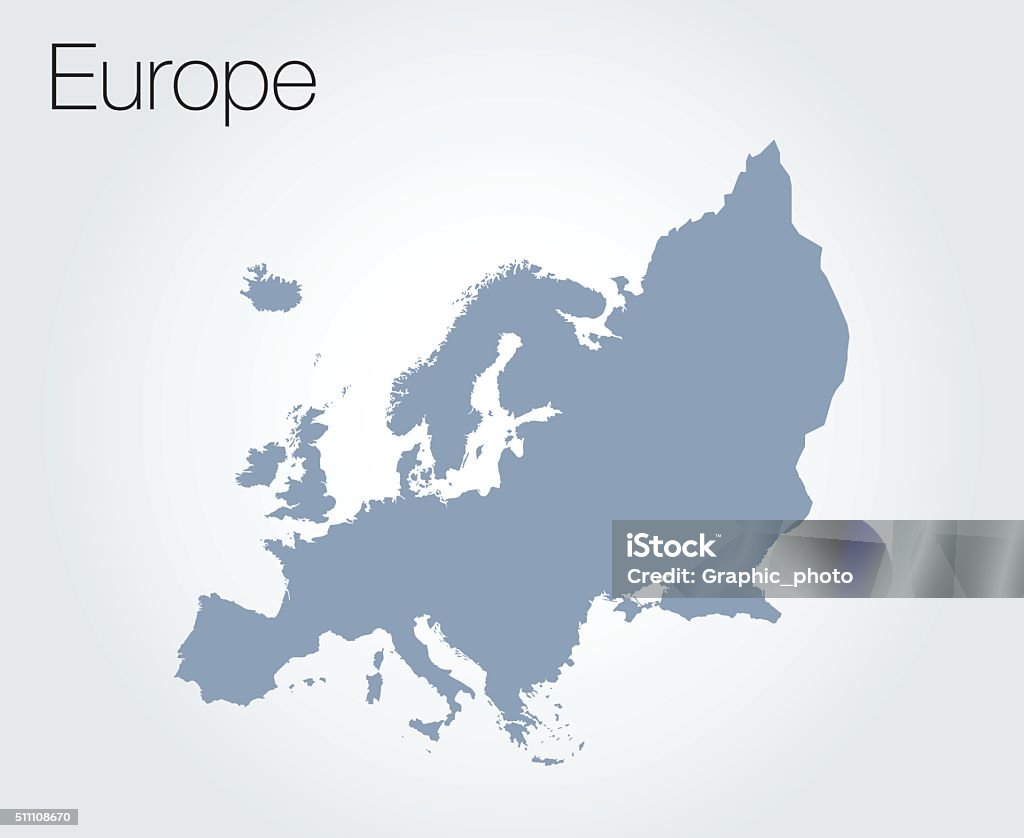 Mapa de Europa - arte vectorial de Europa - Continente libre de derechos