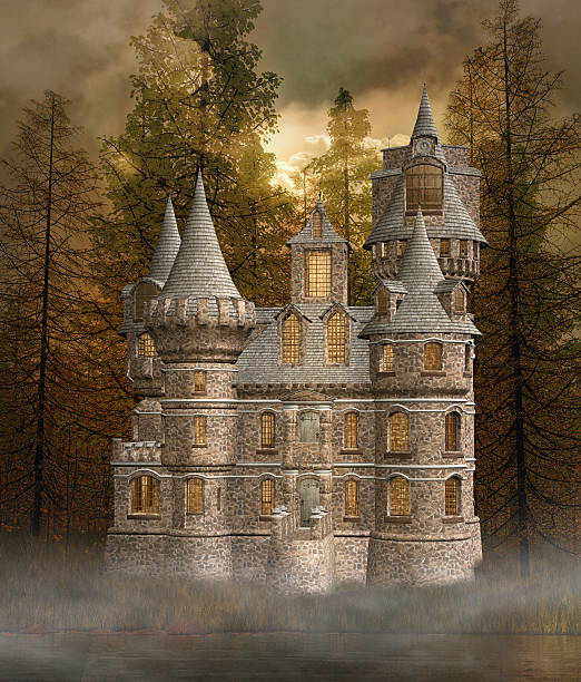 istock Enchanted castle near the lake 511111980